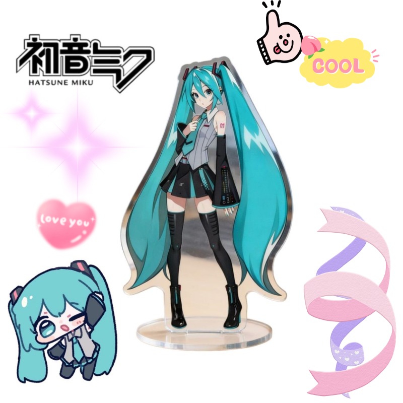 Anime Cosplay Rental - Hatsune Miku 10 cm acrylstandaard Leuke