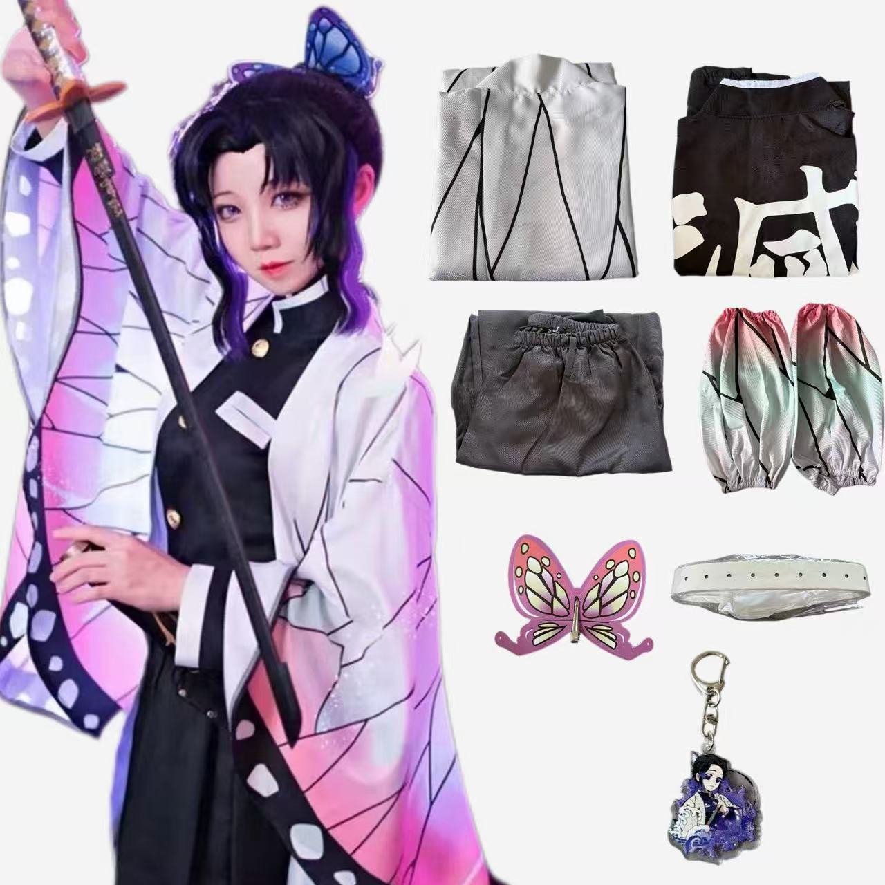 Demon Slayer Haori - 2026 Anime Karakter Kochou Shinobu Cosplay