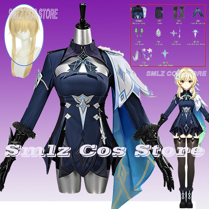 Anime Cosplay Mujer - 2026 Genshin Impact Reiziger Lumine Cosplay