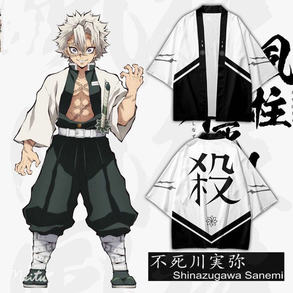 Demon Slayer Haori - Shinazugawa Sanemi Stijl 3D Afdrukken Japanse
