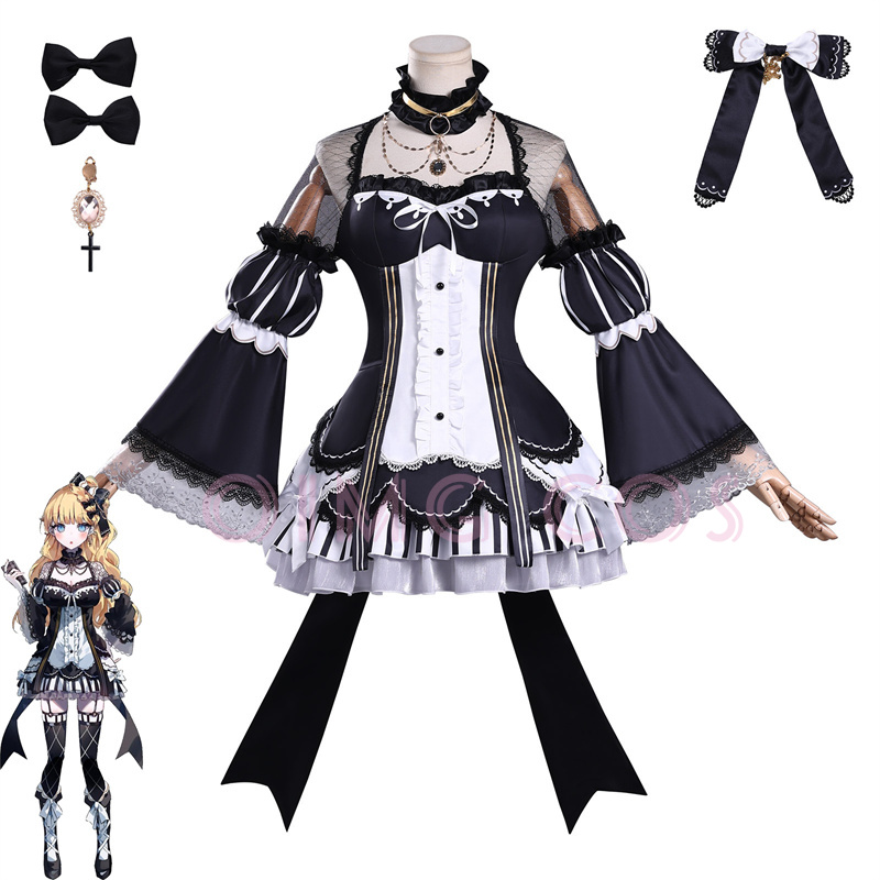 Anime Cosplay Dress For Women - Magische Heksenproces Sajima Millia Cosplay Kostuum