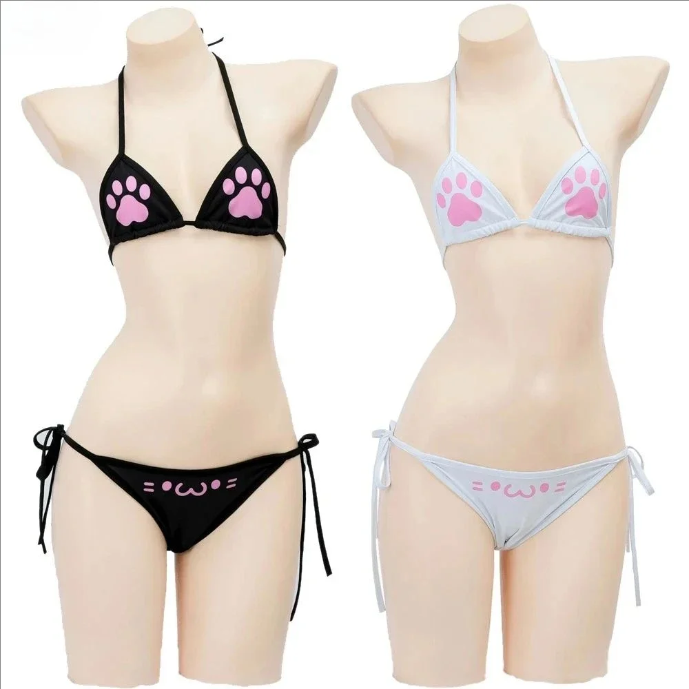 Anime Cosplay Bikini - Schattige, op anime-games geïnspireerde driehoekige bikini