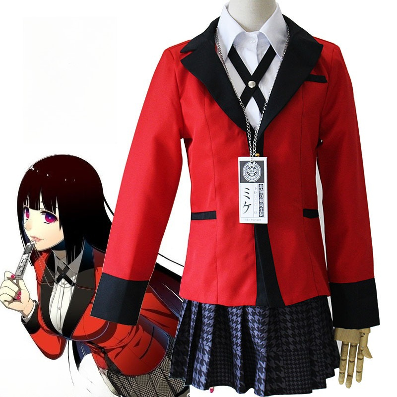 Anime Cosplay Kakegurui - Anime Kakegurui Jabami Yumeko Cosplay Kostuum