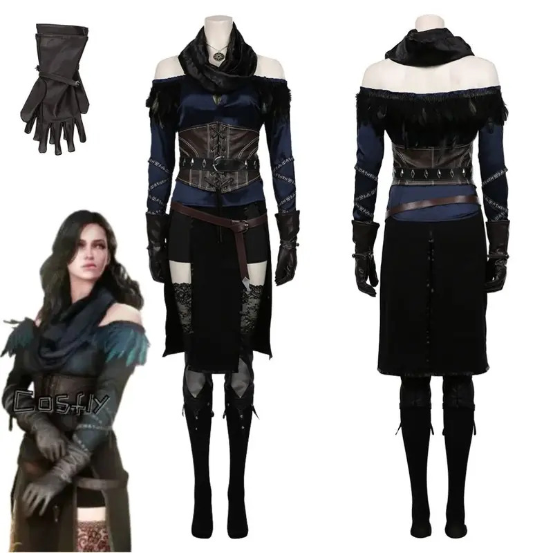 Anime Cosplay Mujer - Yennefer Cosplay Fantasia Kostuum Vermomming voor