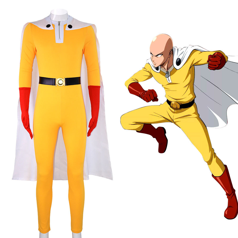 Anime Cosplay One Punch Man - One Punch Man Saitama Cosplay Kostuum