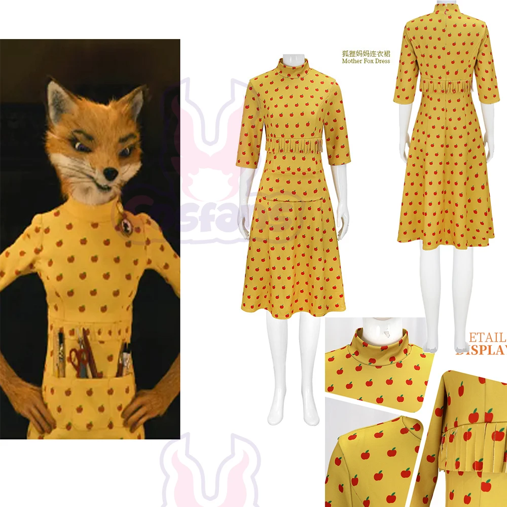 Anime Cosplay Dress - Film Fantastic Mr Fox Mrs Fox