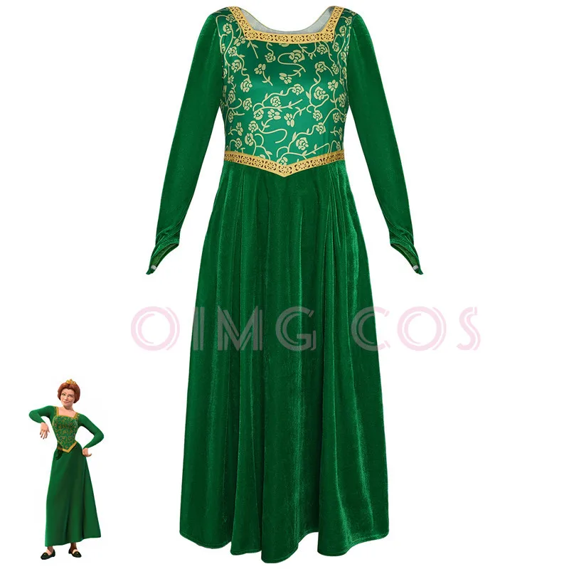 Anime Cosplay Dress For Women - Prinses Fiona Cosplay Kostuum Volwassen Carnaval