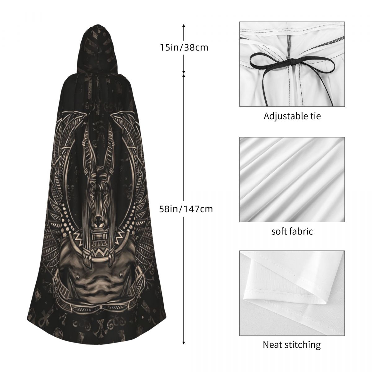 Anubis Egyptische God Sepia La - Egypt Cosplay Anime recensie en prijs