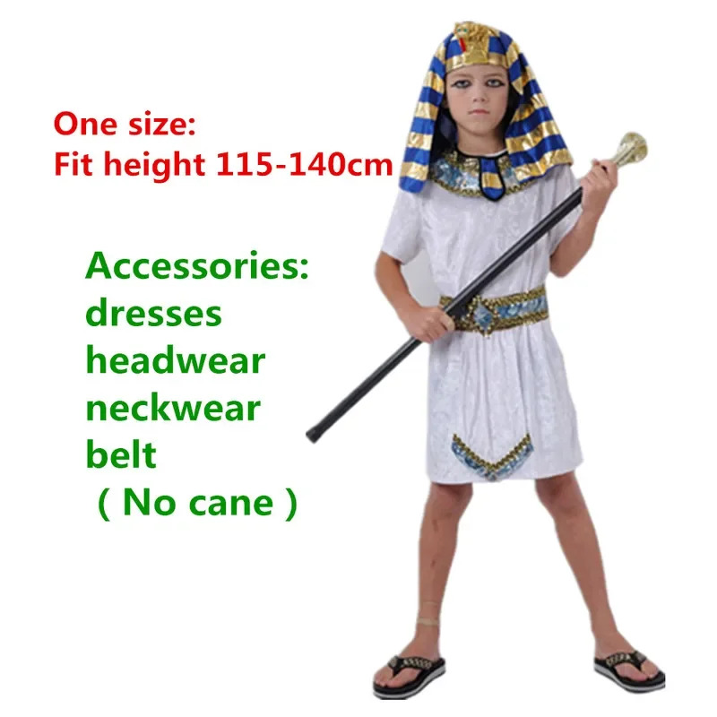 Kinderen Witte Egyptische Fara - Egypt Cosplay Anime recensie en prijs
