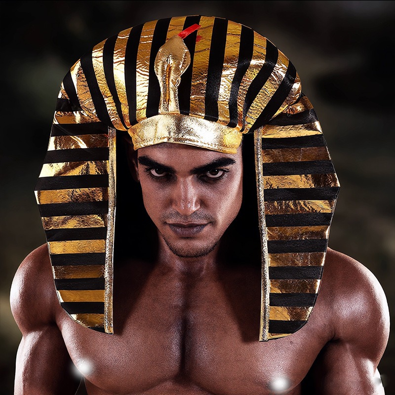 Stoffen Egyptische Farao Hoed  - Egypt Cosplay Anime recensie en prijs