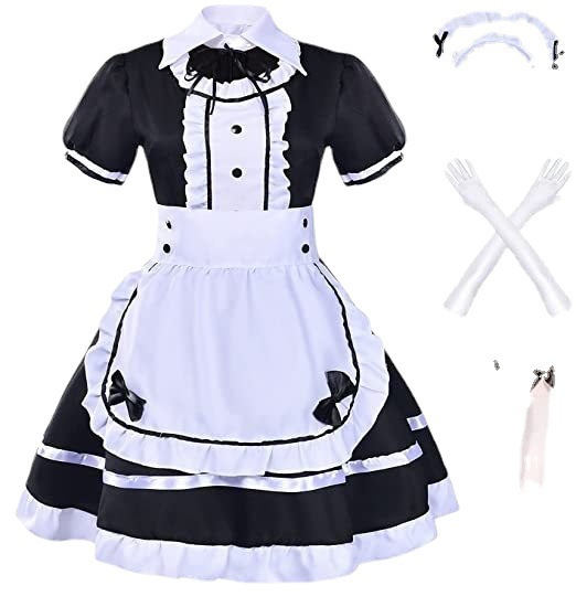 Japanse en Koreaanse meidkostu - Cosplay Korean Anime recensie en prijs