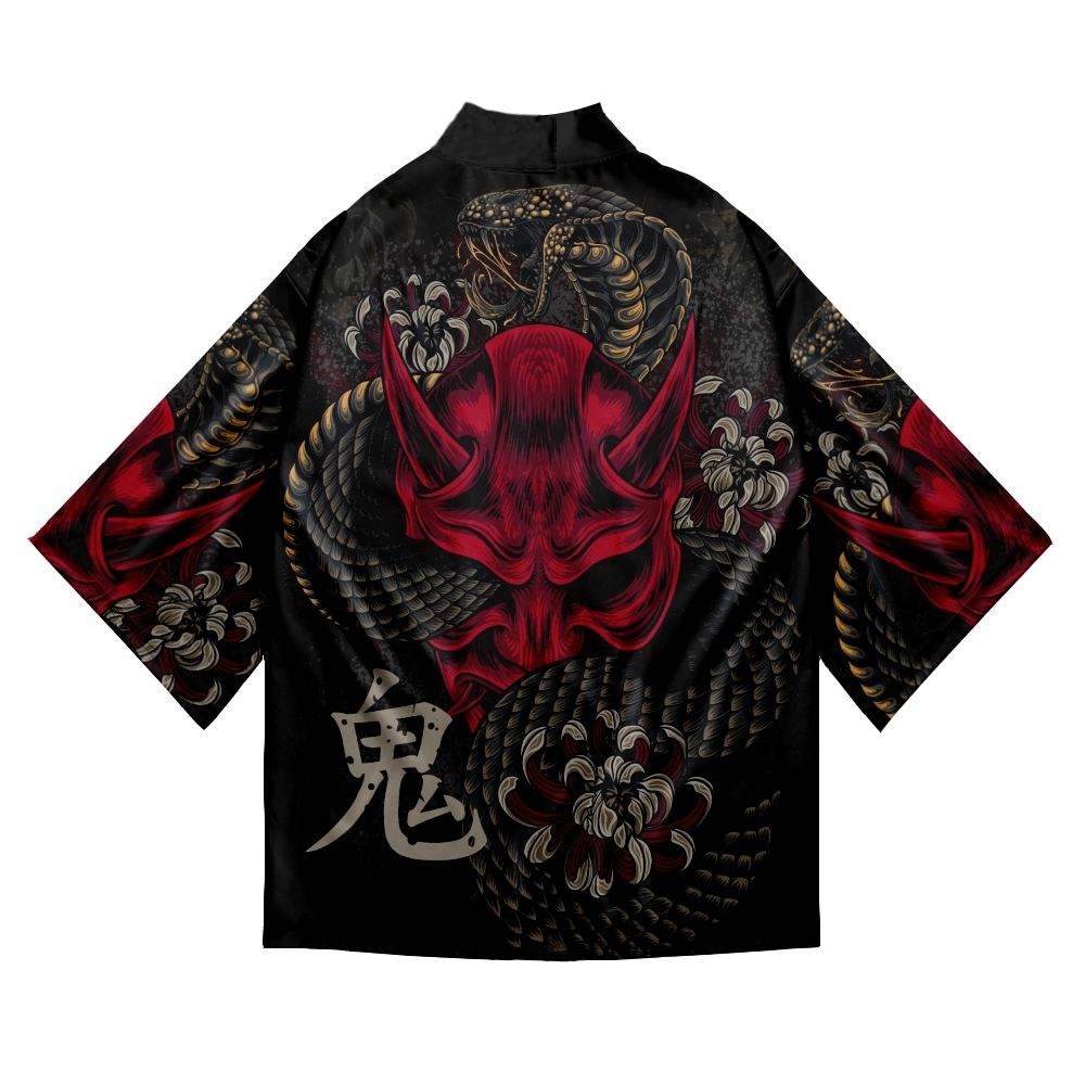 Snake Demon Print Jas Japanse  - Demon Slayer Haori recensie en prijs