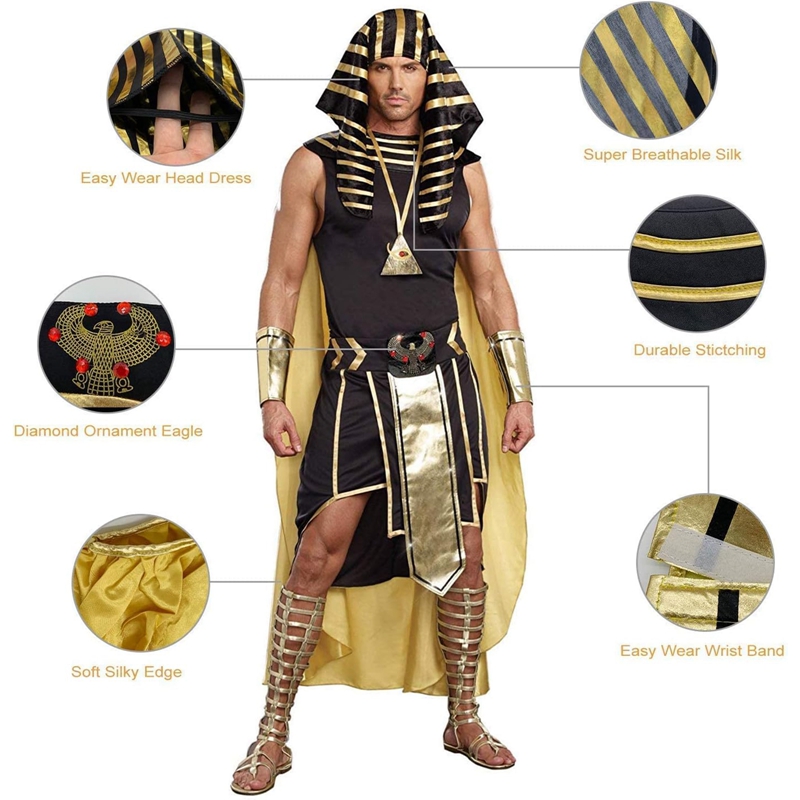 Mannen Egyptisch kostuumset 7- - Egypt Cosplay Anime recensie en prijs