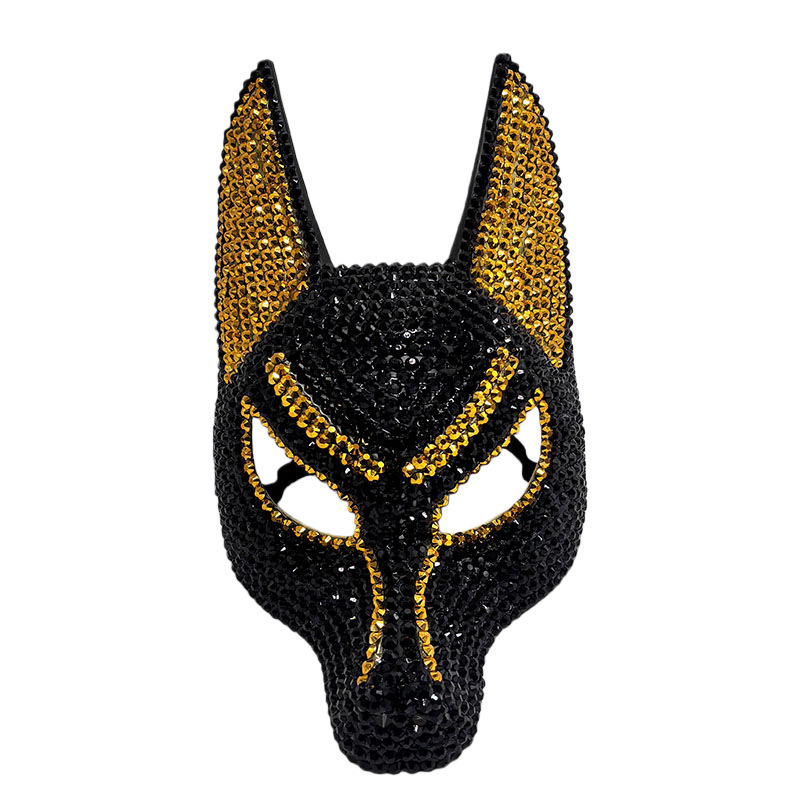 Sprankelende Strass Anubis Mas - Egypt Cosplay Anime recensie en prijs